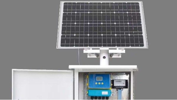 電源不方便，用太陽能流量計進行計量